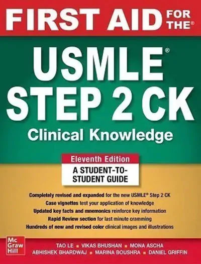 First Aid for the USMLE Step 2 CK, 11 Edition