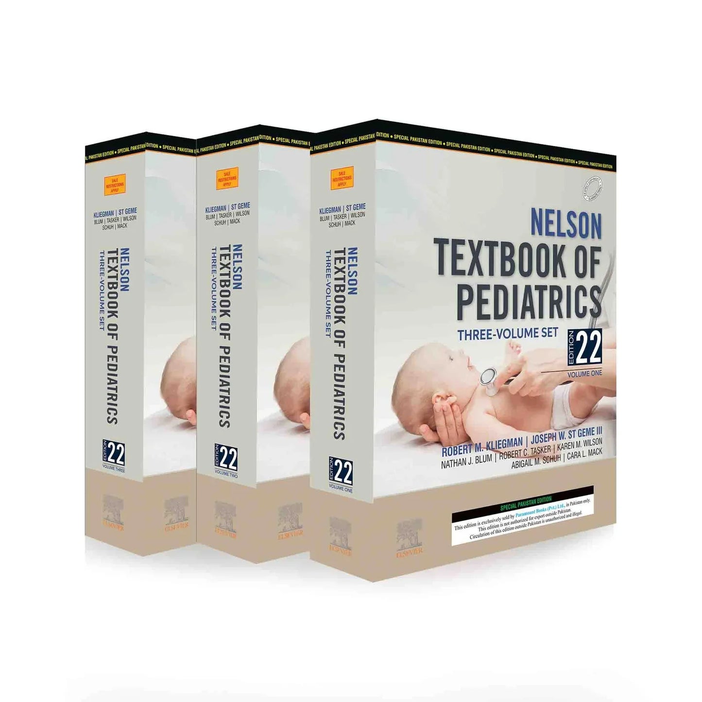 Nelson Textbook of Pediatrics, 3-Volume Set 22 edition by Robert Kliegman MD