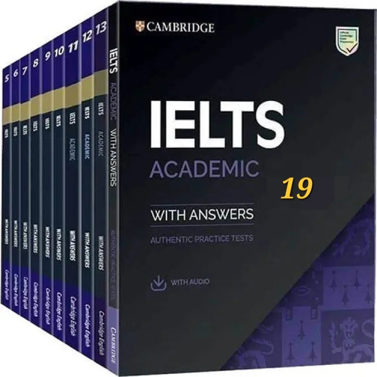 IELTS Academic Training 11 to 19 Nine Books set with QR Code for Audio Listening