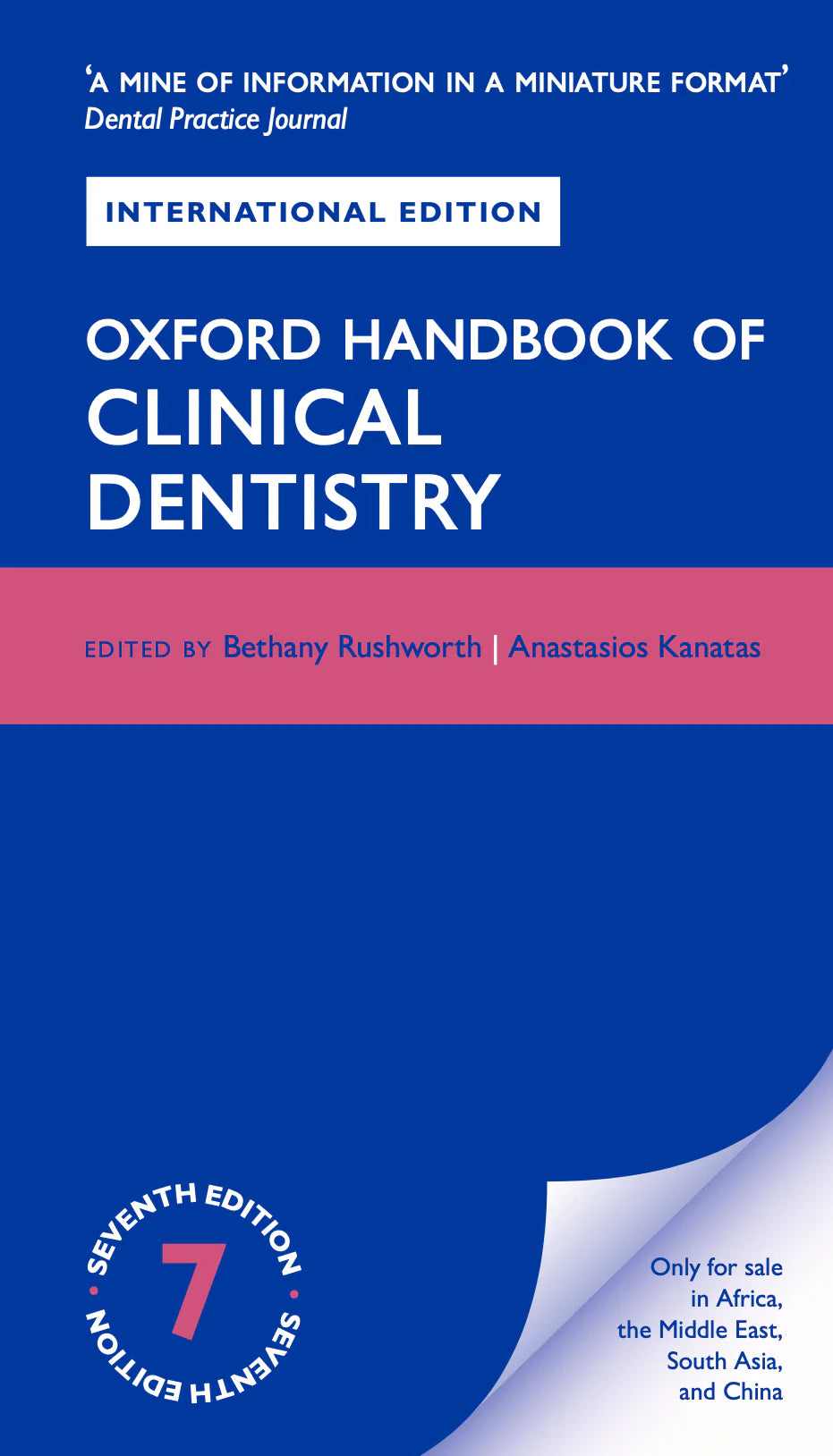 Oxford Handbook of Clinical Dentistry 7th Edition by Bethany Rushworth