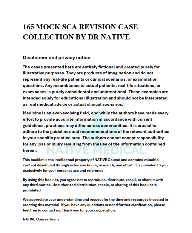 165 MOK SCA REVISON CASE COLLECTION BY DR NATIVE