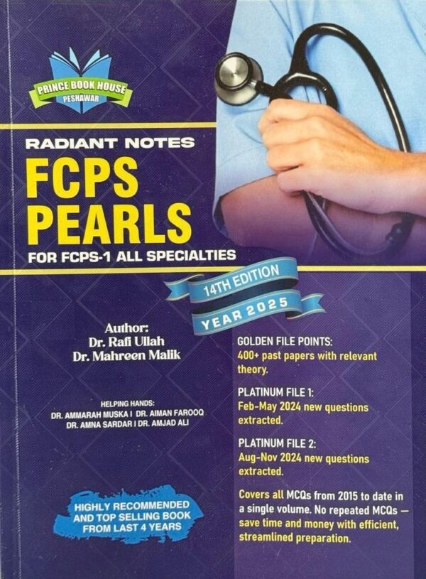 Radiant Notes FCPS PEARLS 14th Edition (YEAR 2025) by Rafi Ullah