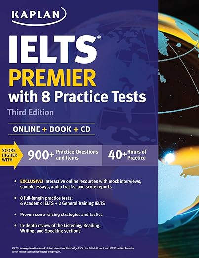 Kaplan Test Prep: IELTS Premier with 8 Practice Tests