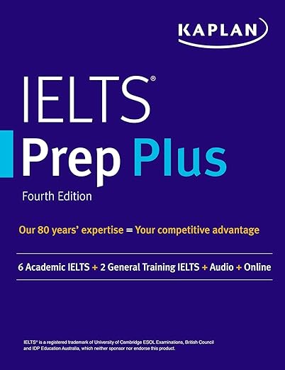 IELTS Prep Plus: 6 Academic IELTS + 2 Gene by Kaplan Test Prep