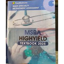 MSRA Pass Medicine Multi-specialty Recruitment Assessment High Yields textbooks 2025 notes