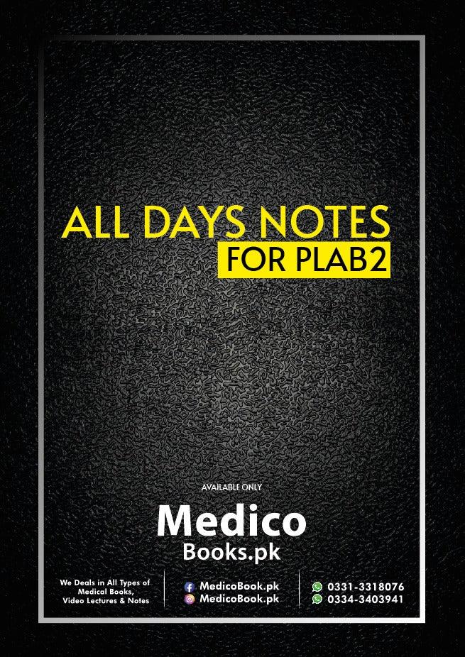 Plab 2 Notes All Days Notes For PLAB 2 – MedicoBooks.pk