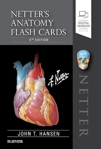Netter's Anatomy Flash Cards  5th Edition by John T. Hansen PhD