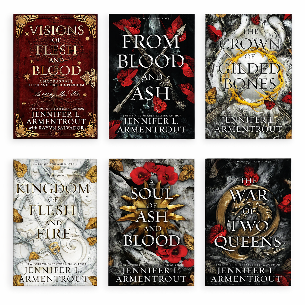 Blood and Ash Complete Series Collection Set, by Jennifer L. Armentrout